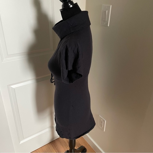 Theory Navy Merino Wool Balsomo Nouvelle Mini Sweater Dress 70671722 EUC Size S - Picture 4 of 10
